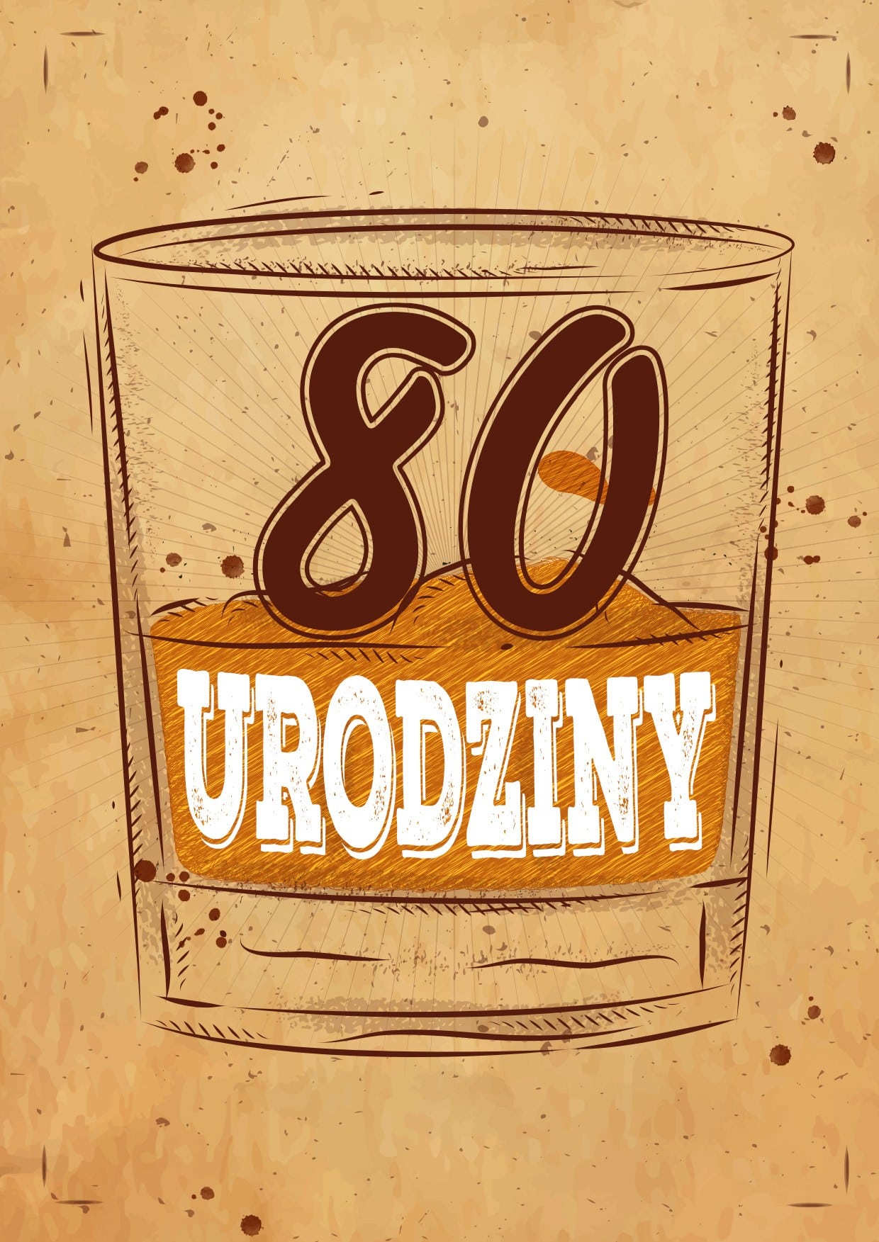 Zaproszenie na 80 urodziny Scottish Whisky