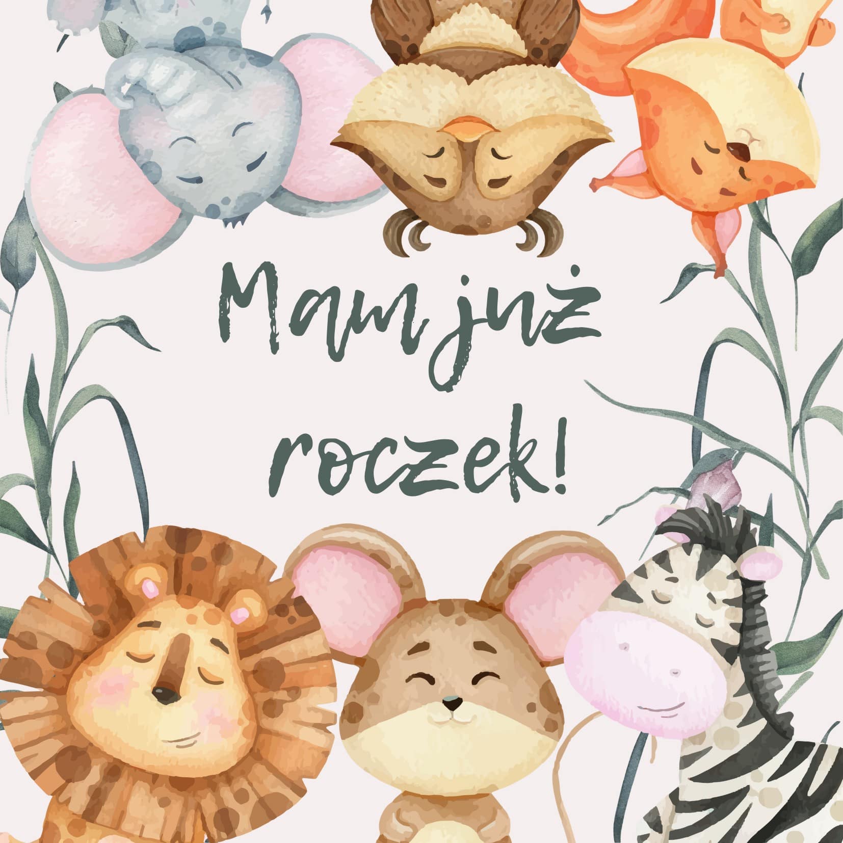 Zaproszenie na Roczek Dżungla