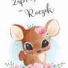 Zaproszenie na roczek Jelonek Bambi 