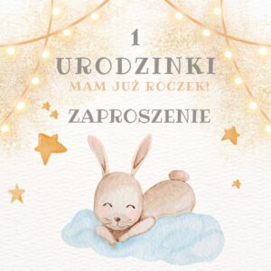 Zaproszenie na Roczek Króliczek