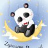 Zaproszenie na roczek Księżycowa Panda 