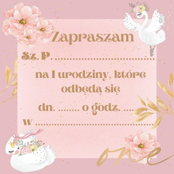 Zaproszenie na Roczek Łabędź