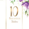Zaproszenie na rocznicę ślubu Fiołkowe Gody
