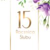 Zaproszenie na rocznicę ślubu Fiołkowe Gody