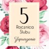 Zaproszenie na rocznicę ślubu Różane Gody