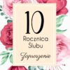 Zaproszenie na rocznicę ślubu Różane Gody
