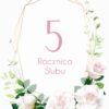 Zaproszenie na rocznicę ślubu White Roses