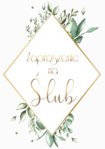 Zaproszenie na ślub Eucalyptus