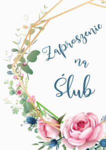 Zaproszenie na ślub Geometric Garden