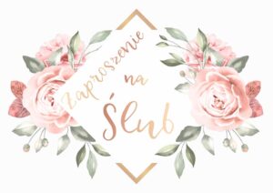 Zaproszenie na ślub Luxury Flowers