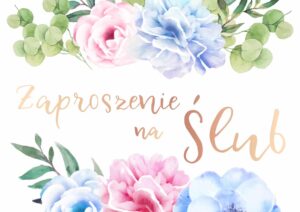 Zaproszenie na ślub Pastel Harmony