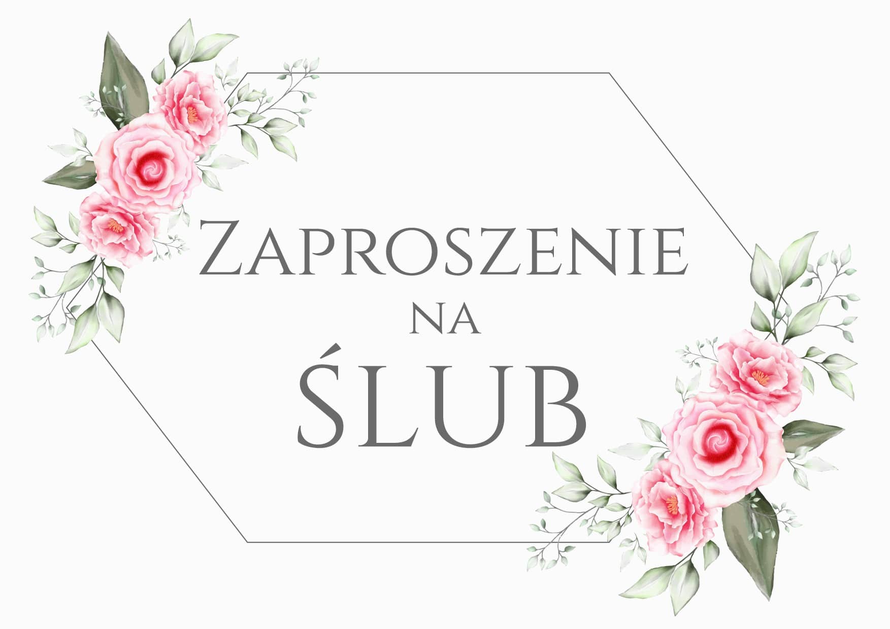 Zaproszenie na ślub Różany Las