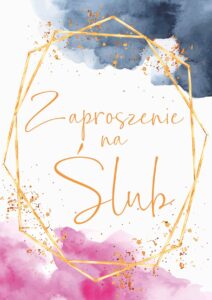 Zaproszenie na ślub Soft Geometric