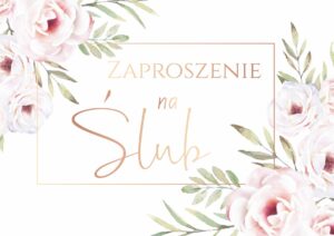 Zaproszenie na ślub Vintage Rose
