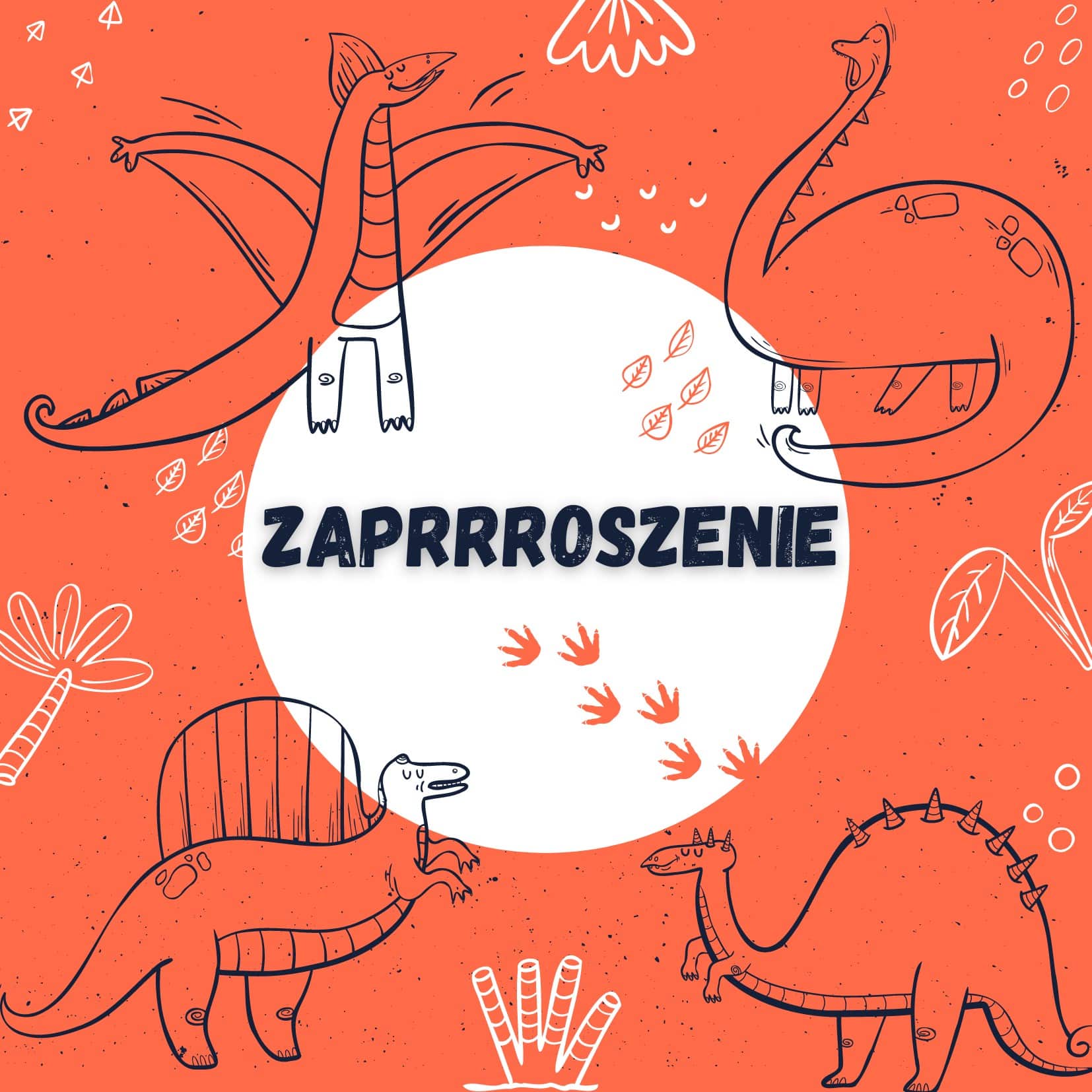 Zaproszenie na Urodzinki Dinozaury