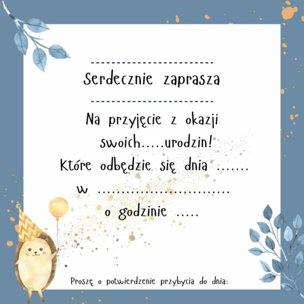 Zaproszenie na Urodzinki Leśne