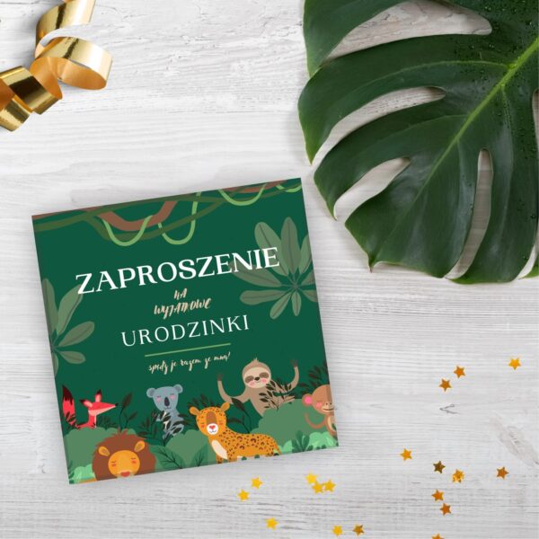 Zaproszenie na Urodzinki Safari
