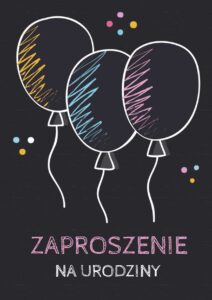 Zaproszenie na urodziny Baloniki