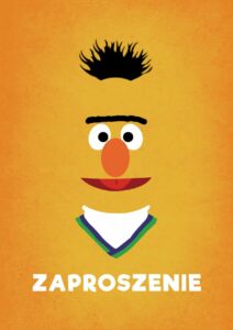 Zaproszenie na urodziny Bert Ulica Sezamkowa