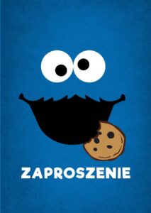Zaproszenie na urodziny Ciasteczkowy Potwór