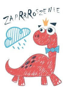 Zaproszenie na urodziny Dinozaur