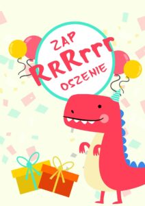Zaproszenie na urodziny Dinozaury