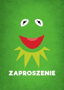 Zaproszenie na urodziny Kermit Ulica Sezamkowa