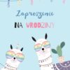 Zaproszenie na urodziny Lama Party