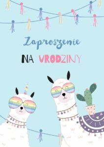 Zaproszenie na urodziny Lama Party