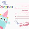 Zaproszenie na urodziny Mały Potworek