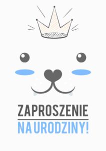 Zaproszenie na urodziny Piesek