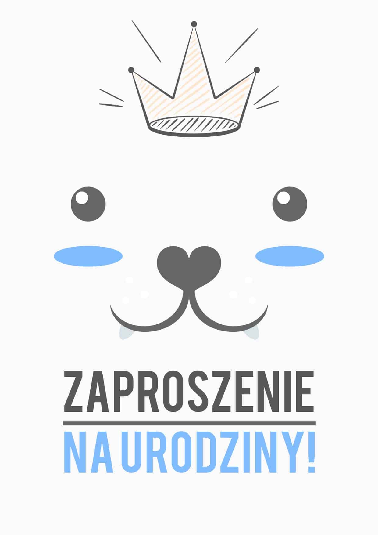 Zaproszenie na urodziny Piesek