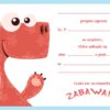 Zaproszenie na urodziny Słodki Dino