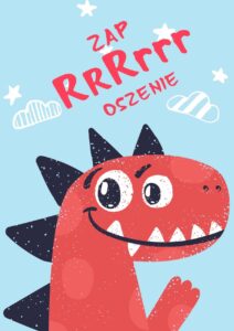 Zaproszenie na urodziny Słodki Dino