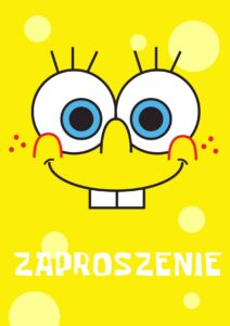Zaproszenie na urodziny Spongebob