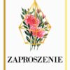 Zaproszenie ślubne Gold Flower