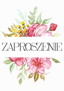 Zaproszenie ślubne Kwiatowy Ogród