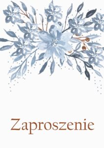 Zaproszenie ślubne Malowane Lilie