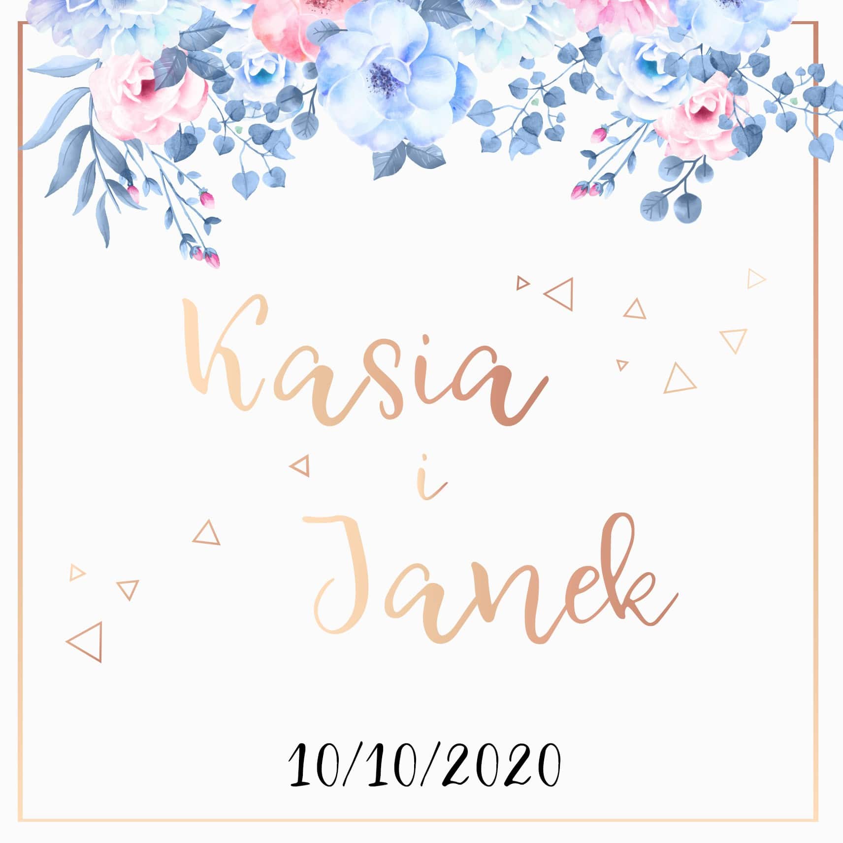 Zaproszenie Ślubne RSVP Amelia