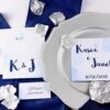 Zaproszenie Ślubne RSVP Aqua Blue