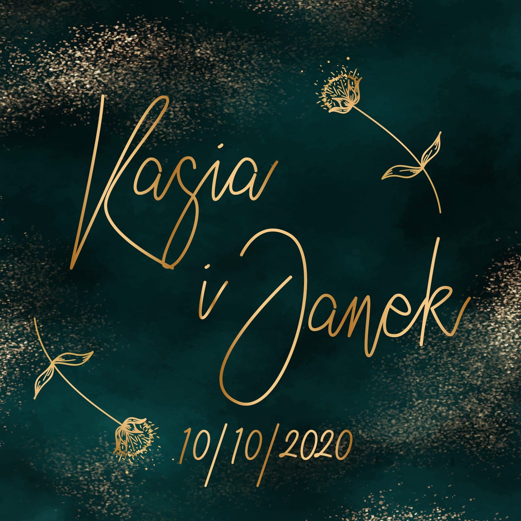 Zaproszenie Ślubne RSVP Dandelion