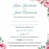 Zaproszenie Ślubne RSVP Flower Sage