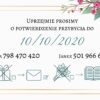 Zaproszenie Ślubne RSVP Flower Sage