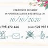 Zaproszenie Ślubne RSVP Flower Sage
