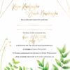 Zaproszenie Ślubne RSVP Geo Spring