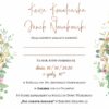 Zaproszenie Ślubne RSVP Geometric Garden