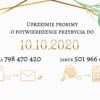 Zaproszenie Ślubne RSVP Gold Olives