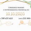 Zaproszenie Ślubne RSVP Gold Olives