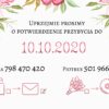 Zaproszenie Ślubne RSVP Kwiatowy Ogród