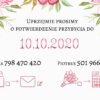 Zaproszenie Ślubne RSVP Kwiatowy Ogród
